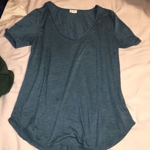 Blue scoopneck T-shirt